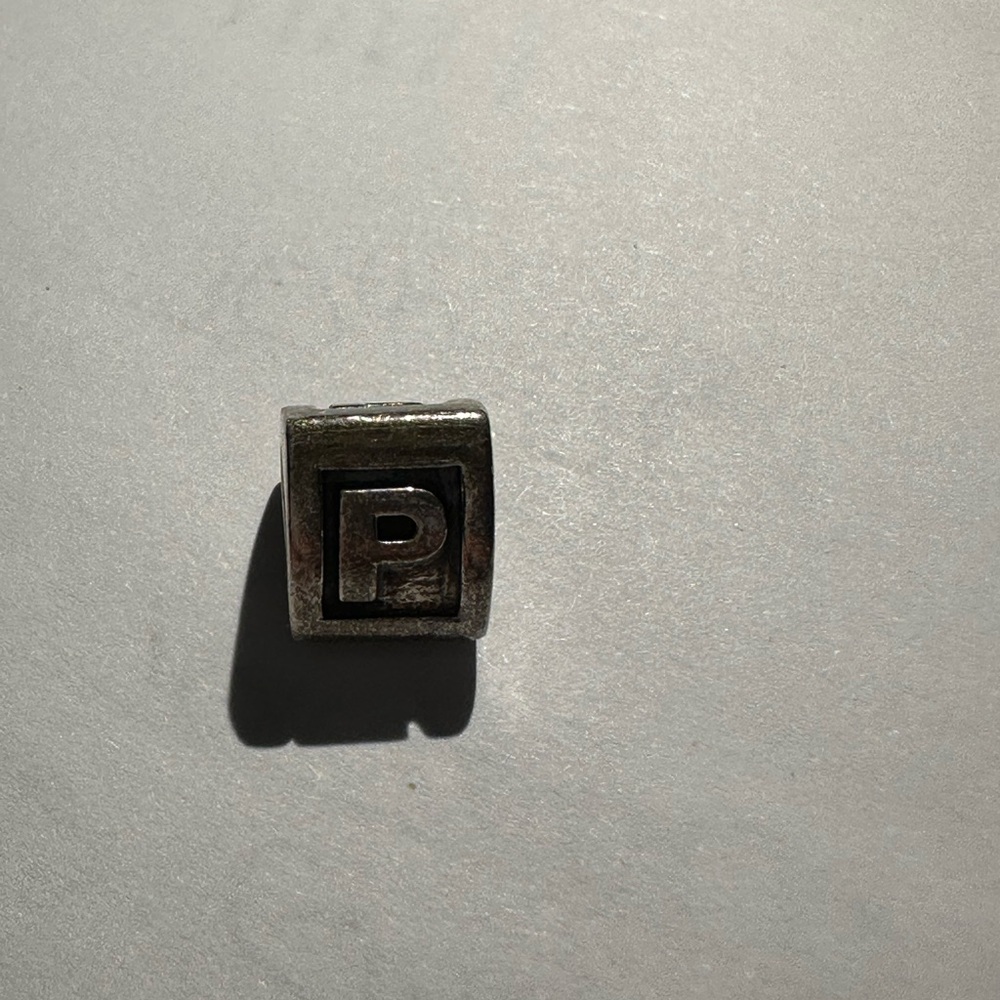 Authentic Pandora Letter P Charm Pandora Alpha Initial P Retired